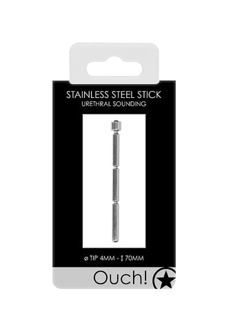 Shots Urethral Sounding Stainless Steel Stick - Urethral Sounds