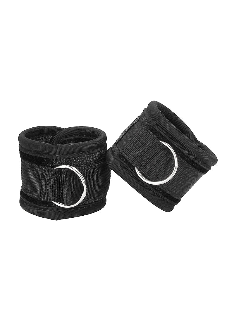 Shots Toys Velvet Ankle Cuffs With Adjustable Velcro Straps - Cuffs And Restraints