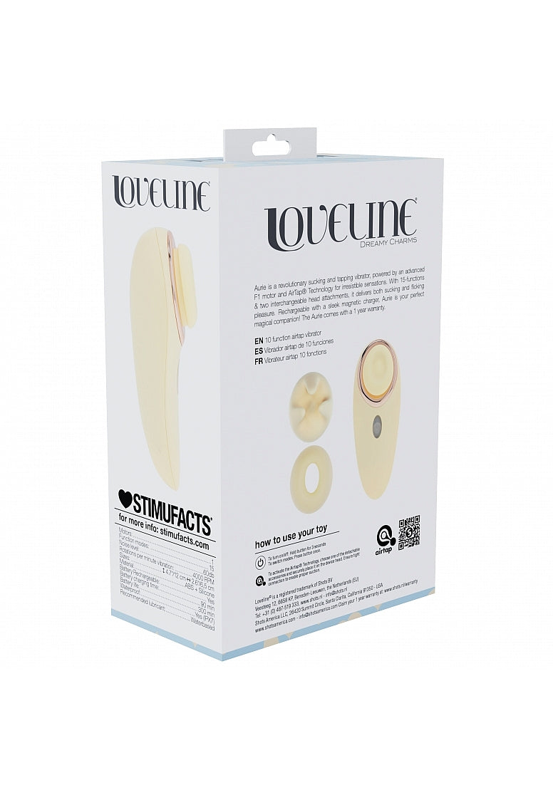 Shots Loveline Aurie AirTapTech Rechargeable Clitoral Vibe - Clit Ticklers and Pulsators