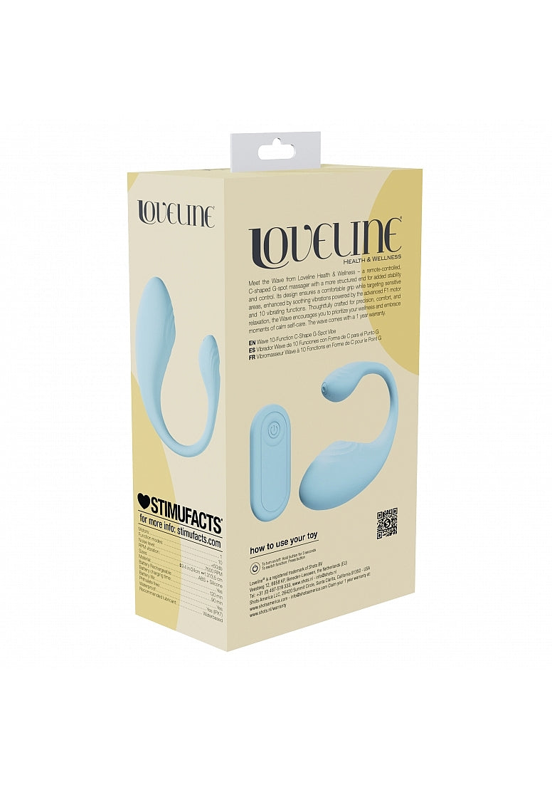 Shots Loveline Wave C-Shape 10 Function G Spot Massager - G-Spot Vibrators