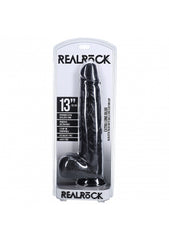 Realrock Ultra Realistic Extra Large Dildo With Balls 33cm - - Realistic Dildos