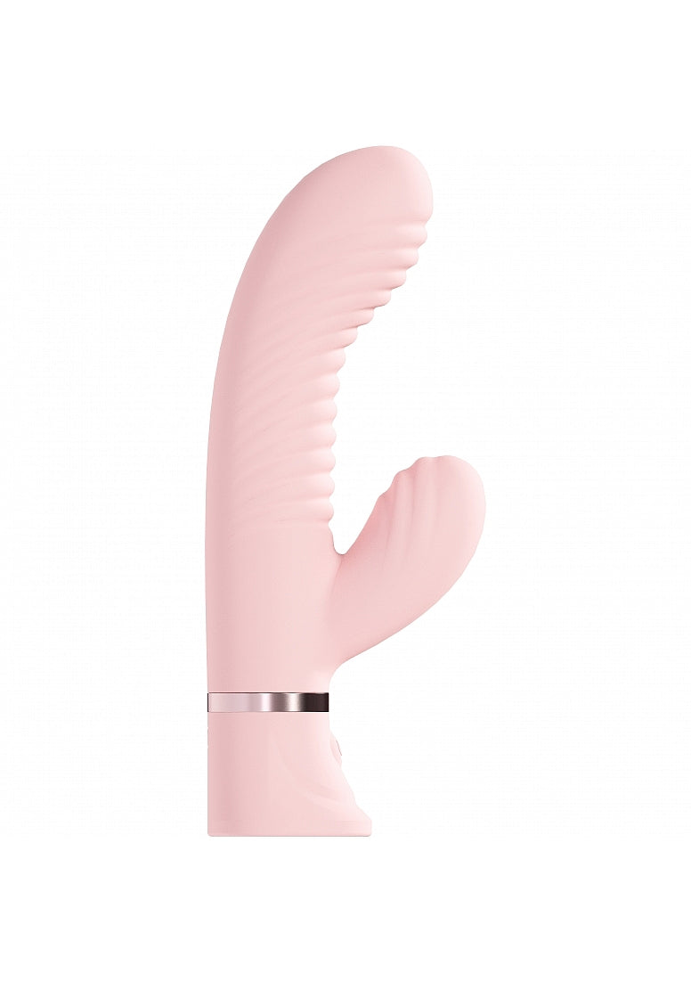 Shots Loveline Mystique 10 Speed Ribbed Rabbit Vibrator - Rabbit Vibrators