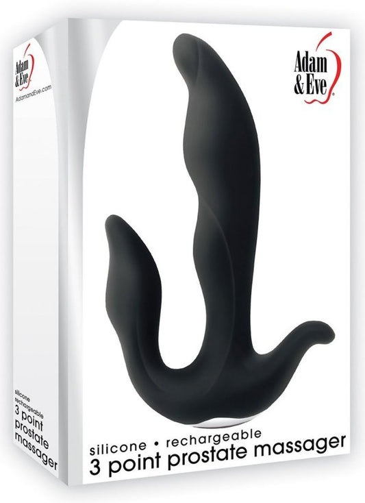 Silicone Rechargeable 3 Point Prostate Massager