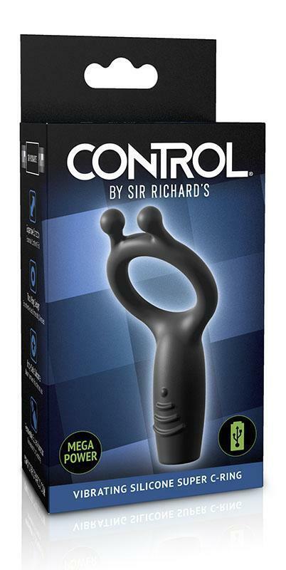 Sir Richards Vibrating Silicone Super C Ring - - Vibrating Cock Rings