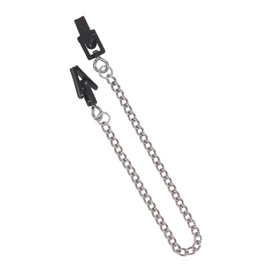 Endurance Plastic Grabber Nipple Clamps With Link Chain - - Nipple and Clit Clamps