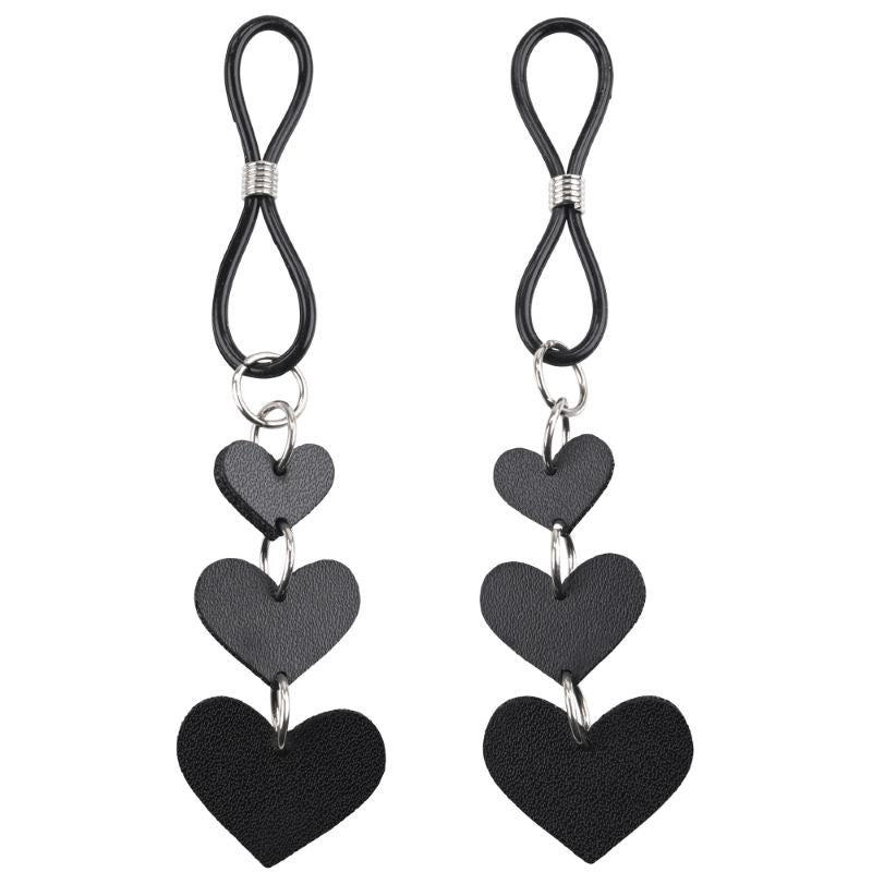 S&M Heart Nipple Ties - - Nipple and Clit Clamps