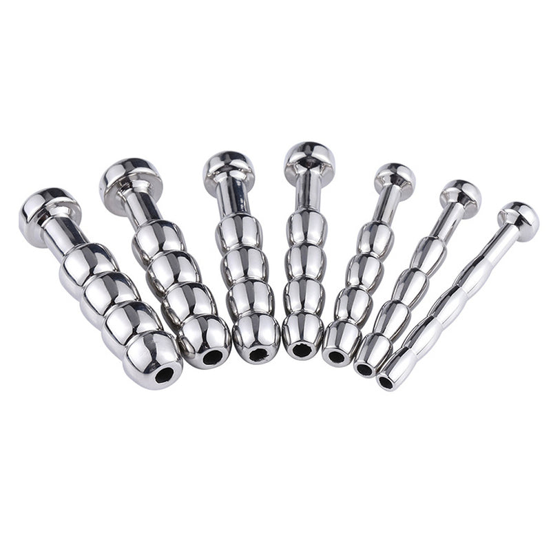 Steel 4 Balls Urethral Catheter - - Penis Plugs