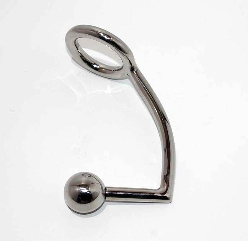 Steel Cock Ring Anal Intruder - - Spreaders and Hangers