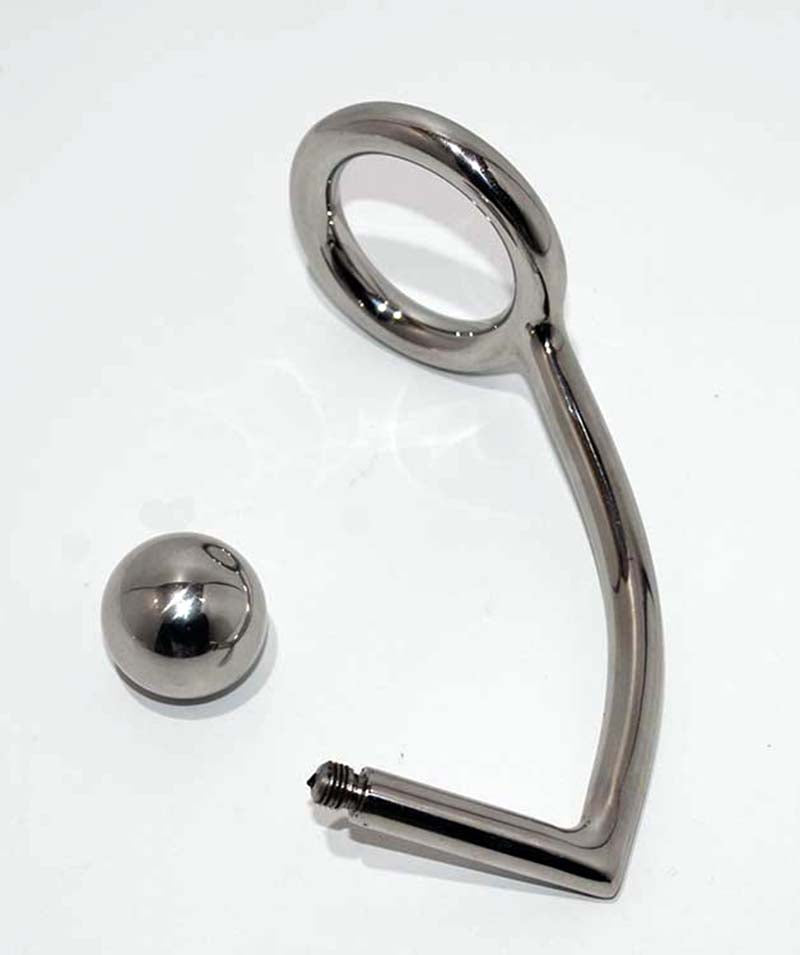 Steel Cock Ring Anal Intruder - - Spreaders and Hangers