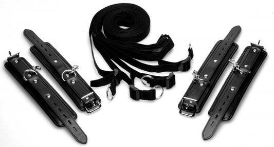 Deluxe Bed Restraint Bondage Kit - - Bondage Kits