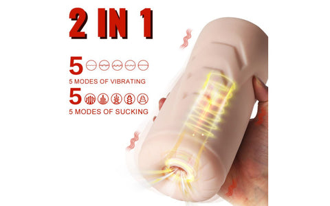 Xise Suctroker Dual Density Sucking Vaginal Masturbator V1 - Masturbators and Strokers