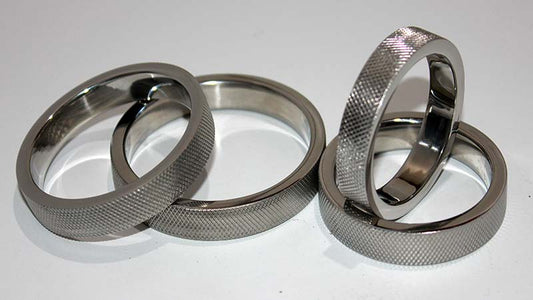 Knurled Surface Steel Cock Ring 10mm