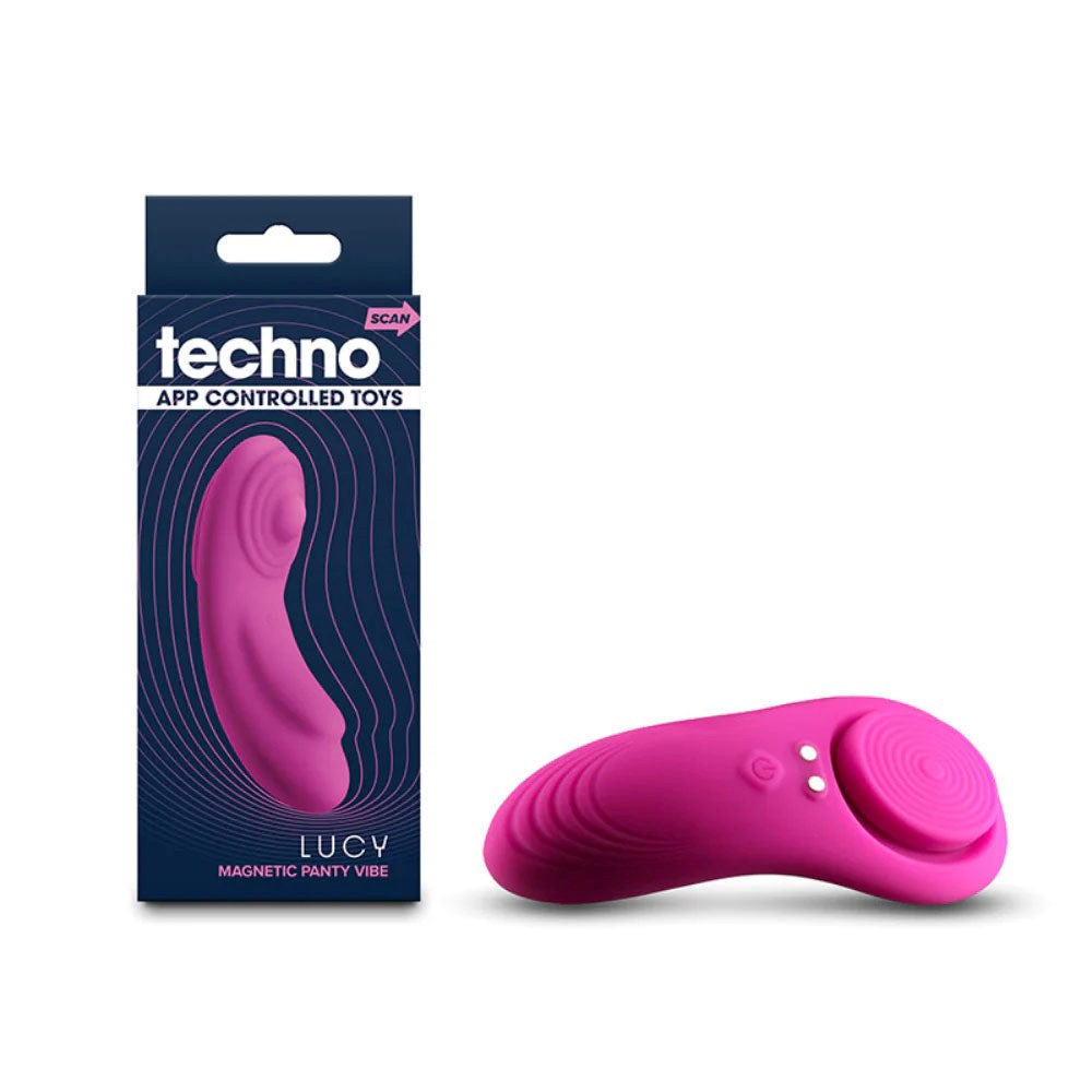 NS Novelties Techno Lucy Rechargeable Magnetic Vibrator App Control - Remote Control Vibrators