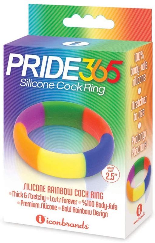 The 9's Pride 365 Rainbow Cockring - - Stretchy Cock Rings