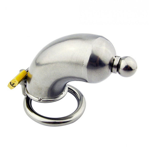BDStyle Tin Man Cock Cage with Steel Construction and Urethral Sound - Male Chastity