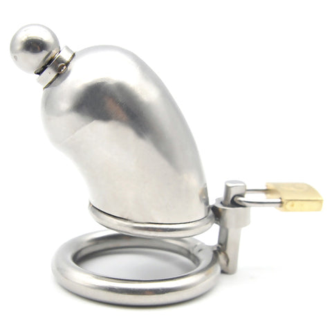 BDStyle Tin Man Cock Cage with Steel Construction and Urethral Sound - Male Chastity