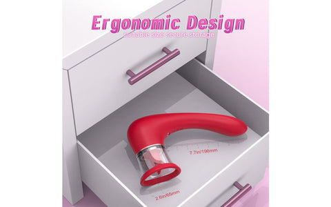 S-Hande Trumpet 3-in-1 Sucking Licking Vibrating Stimulator - Clit Ticklers and Pulsators