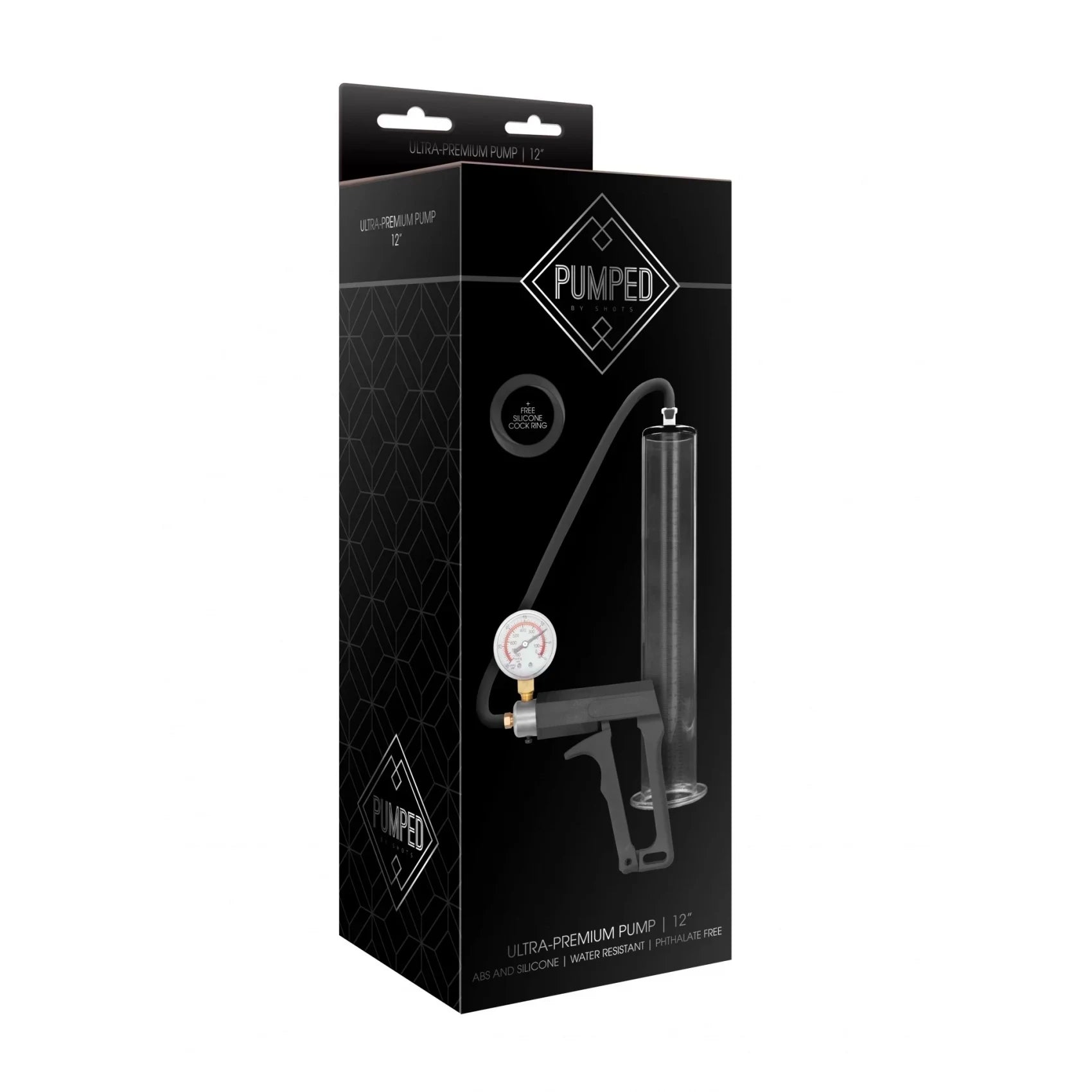 Shots Pumped Ultra-Premium 12 Inch Wide Penis Pump - Penis Pumps And Stretchers