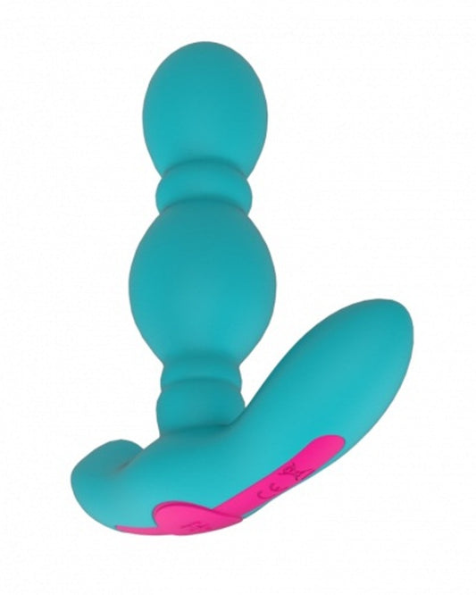 Vibrating Funn Plug Turquoise - - Luxury Sex Toys