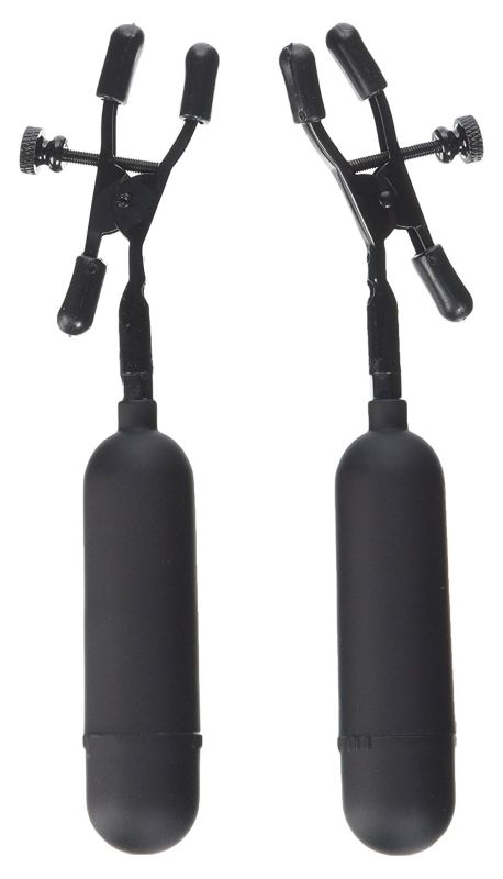 Fetish Fantasy Vibrating Cordless Nipple Clamps - - Nipple and Clit Clamps