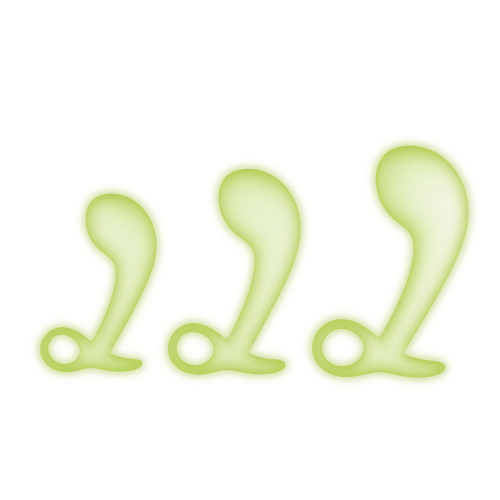 WhipSmart Glow In Dark 3pc Prostate Massager Training Kit - - Prostate Toys