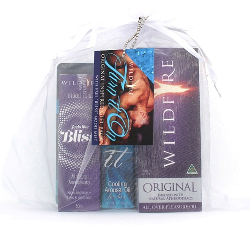 Wildfire Turn it On Black Gift Pack - - Delay and Excite Sprays