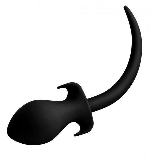 Woof XL Silicone Puppy Tail Butt Plug - - Butt Plugs