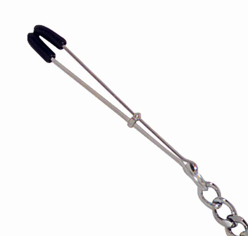 Y-Style Adjustable Tweezer Clamps With Cock Ring - - Ball and Cock Toys