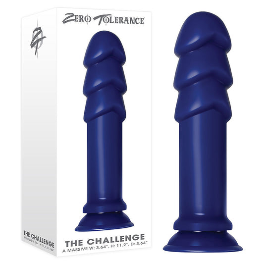 Zero Tolerance The Challenge Giant Butt Plug - Blue