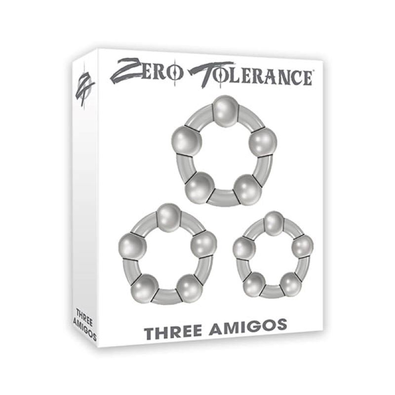 Zero Tolerance Three Amigos - - Cock Ring Sets