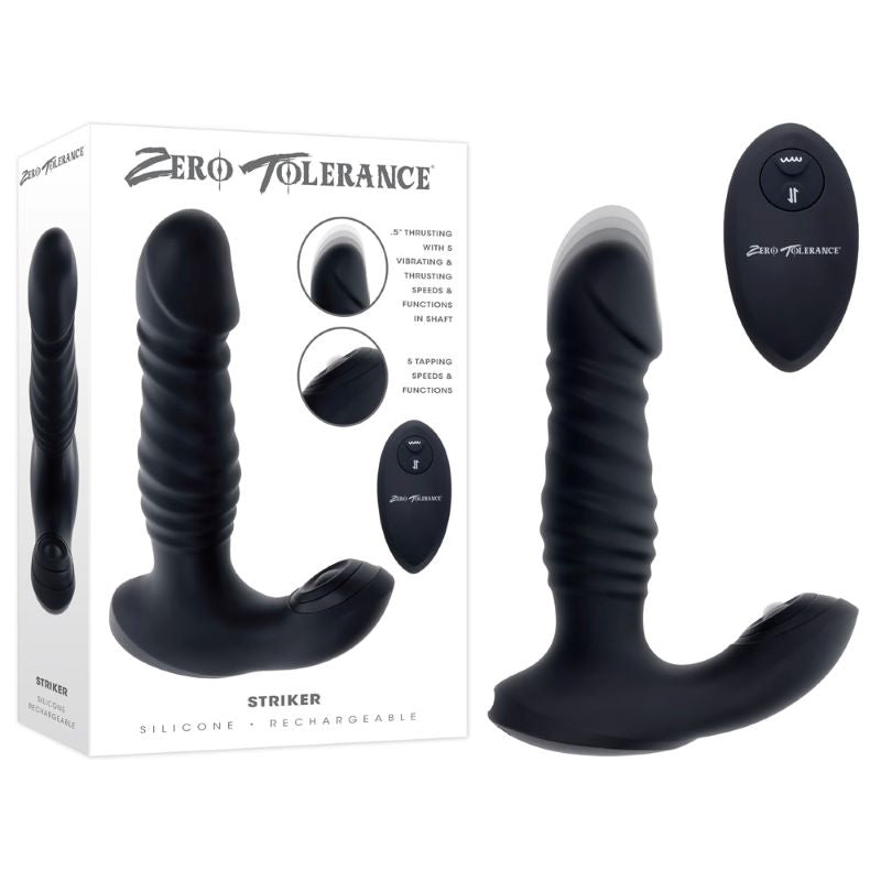 Zero Tolerance Striker Thrusting Anal Vibrator - - Prostate Toys